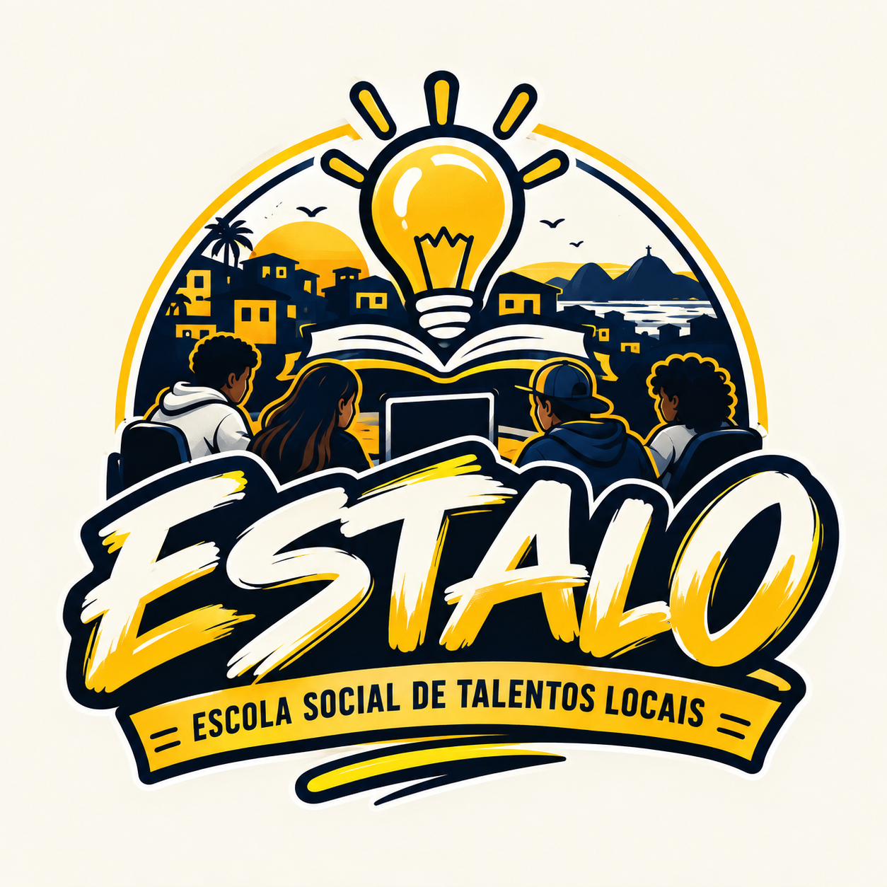 Logo do Projeto Estalo — Escola Social de Talentos Locais